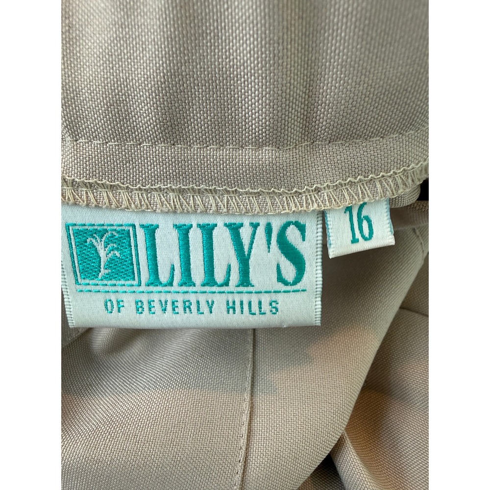 VTG Lilys of Beverly Hills Pleated Skirt High Size 16 Tennis Preppy Club - Picture 4 of 5